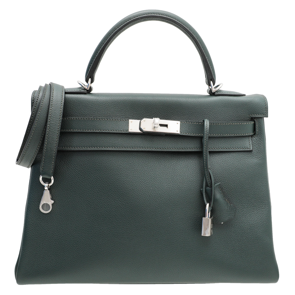Hermes Vert Titien Evercolor Kelly 32 Bag-Hermes-THE CLOSET