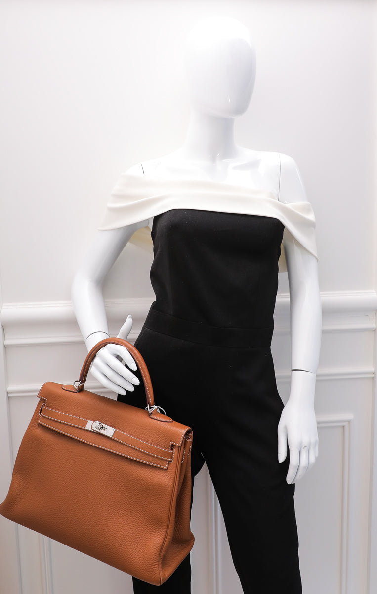 Hermes Gold Togo Kelly 35 Bag-Hermes-THE CLOSET