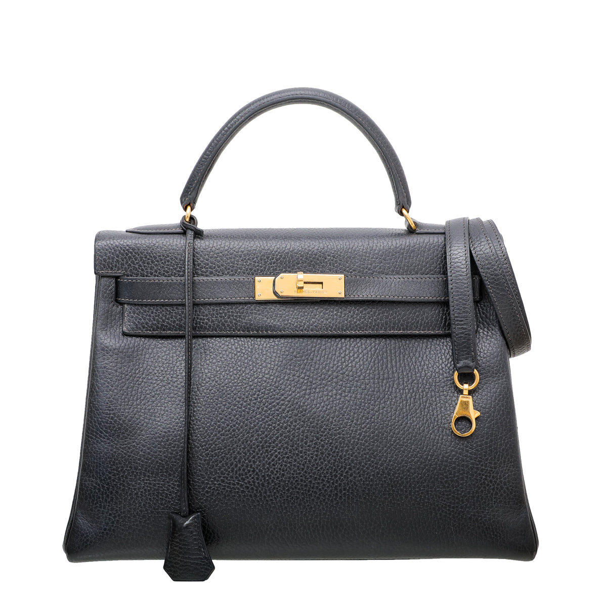 Hermes Black Ardennes Kelly 32 Bag-Hermes-THE CLOSET