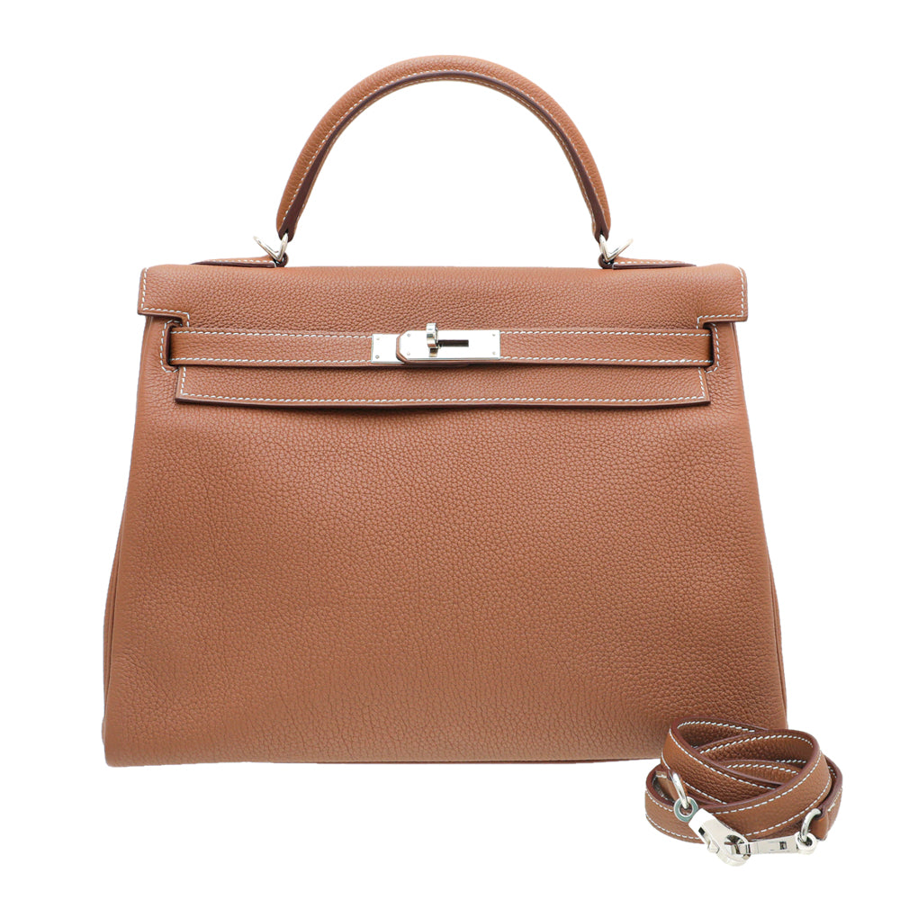 Hermes Gold Kelly 32 Bag-Hermes-THE CLOSET