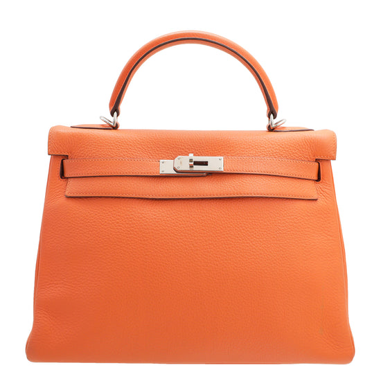 Hermes Orange Kelly 32 Bag