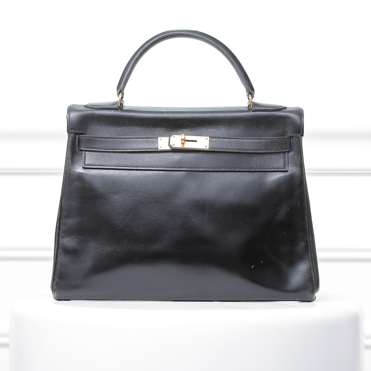 Hermes Kelly Noir Vintage 32-Hermes-THE CLOSET