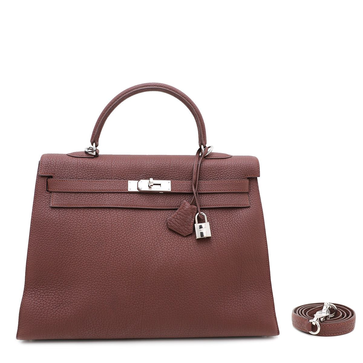 Hermes Havane Fjord Kelly Bag 35-Hermes-THE CLOSET