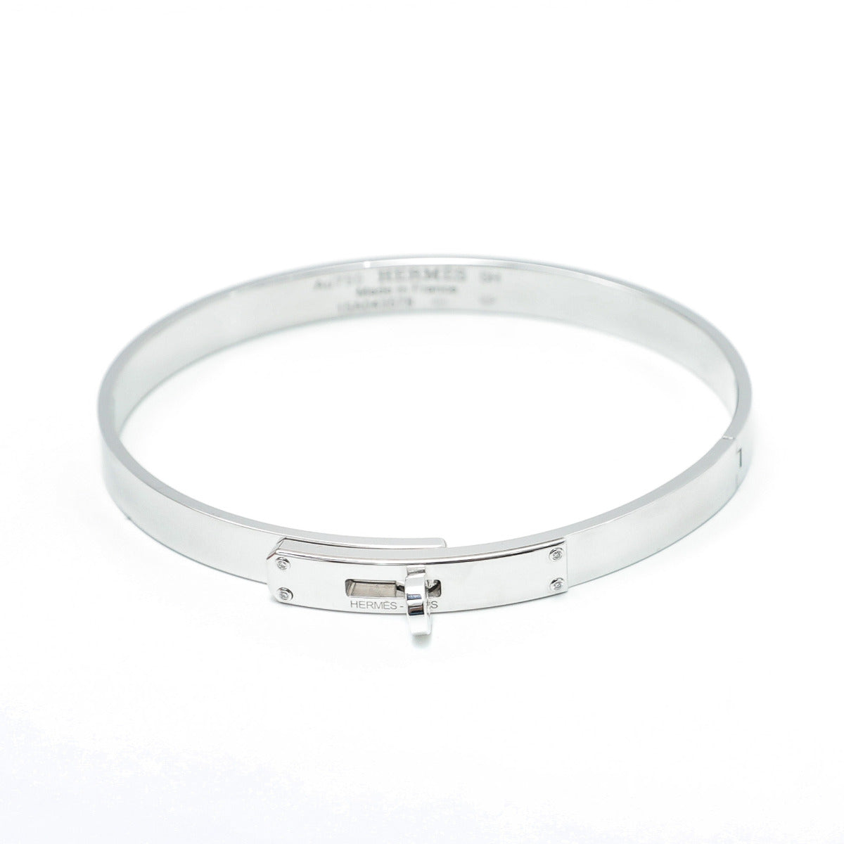 Hermes kelly 18k White Gold Small Bracelet-Hermes-THE CLOSET
