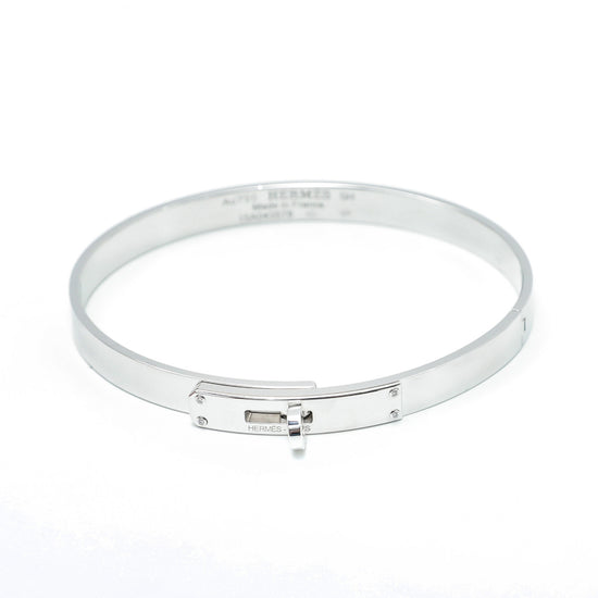 Hermes kelly 18k White Gold Small Bracelet