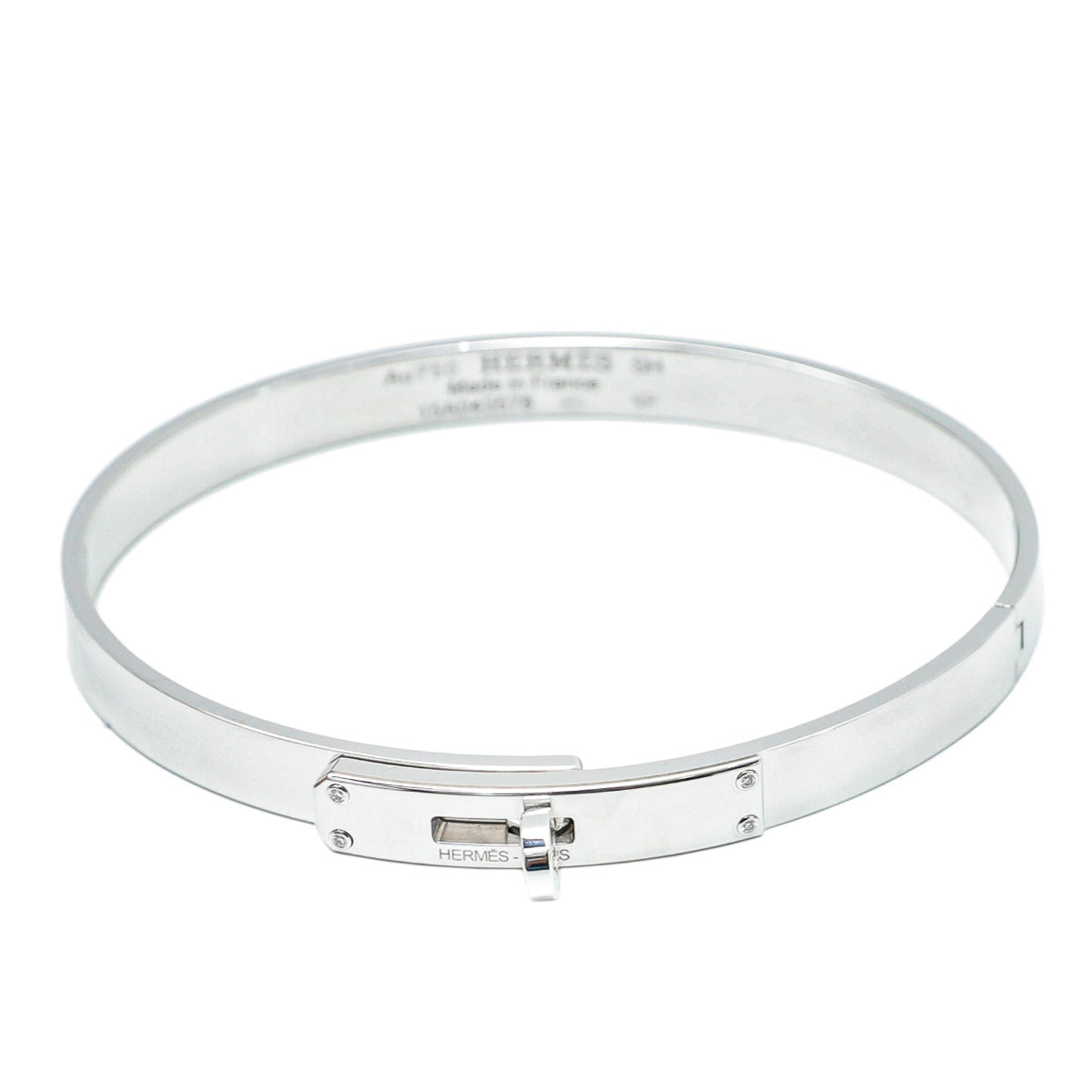 Hermes kelly 18k White Gold Small Bracelet-Hermes-THE CLOSET