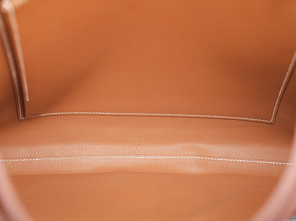 Hermes Gold Kelly Depeches 36 Evercolor Bag-Hermes-THE CLOSET