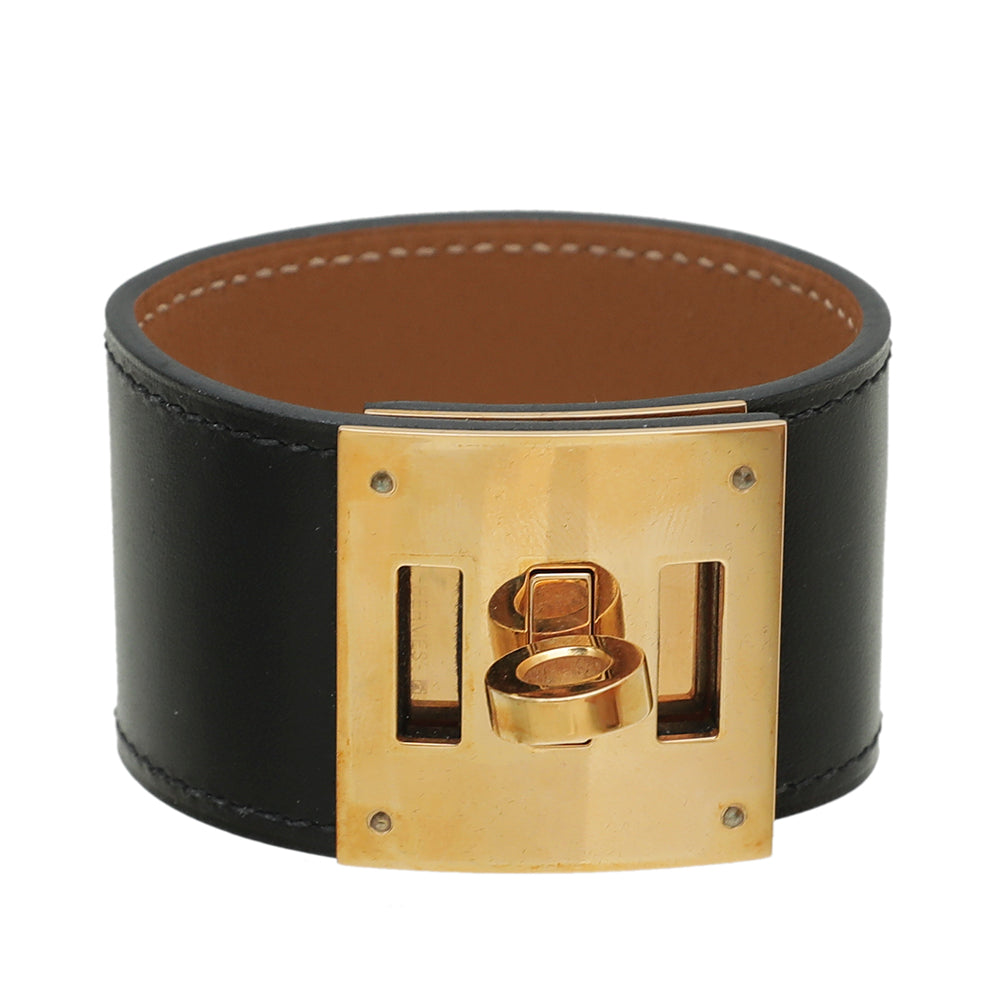 Hermes Noir Dog Box Kelly Bracelet-Hermes-THE CLOSET