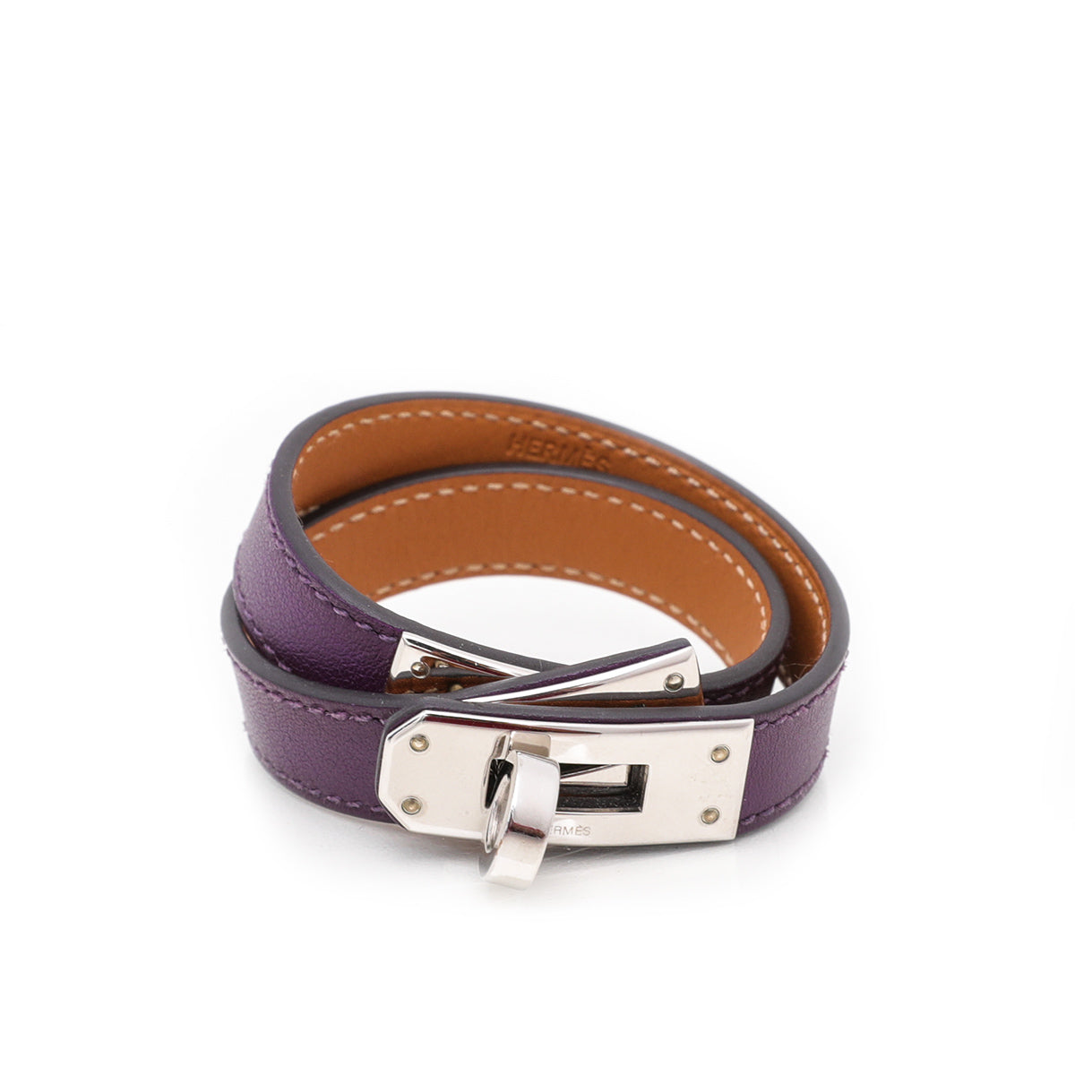 Hermes Violet Kelly Double Tour Bracelet-Hermes-THE CLOSET