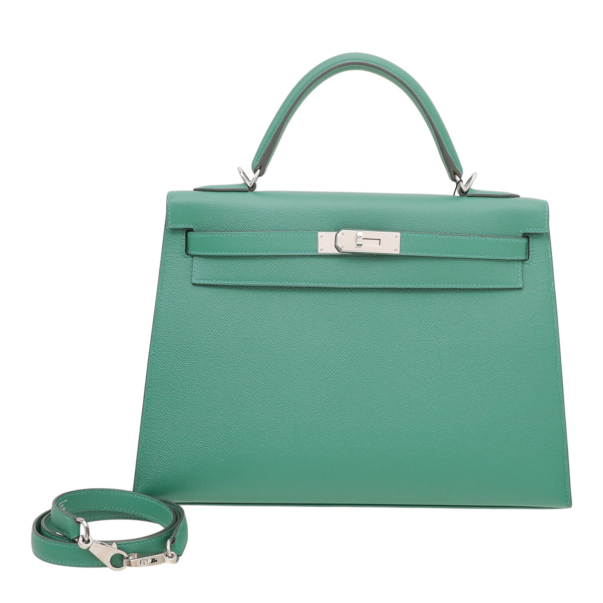 Hermes Vert Vertigo Epsom Kelly Sellier 32 Bag-Hermes-THE CLOSET