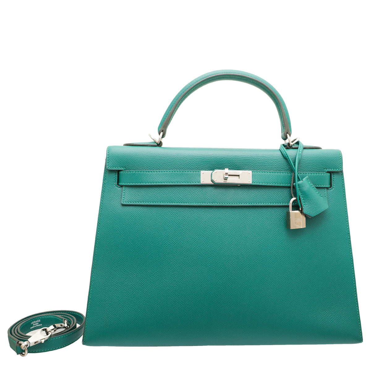 Hermes Vert Vertigo Epsom Kelly Sellier Bag-Hermes-THE CLOSET