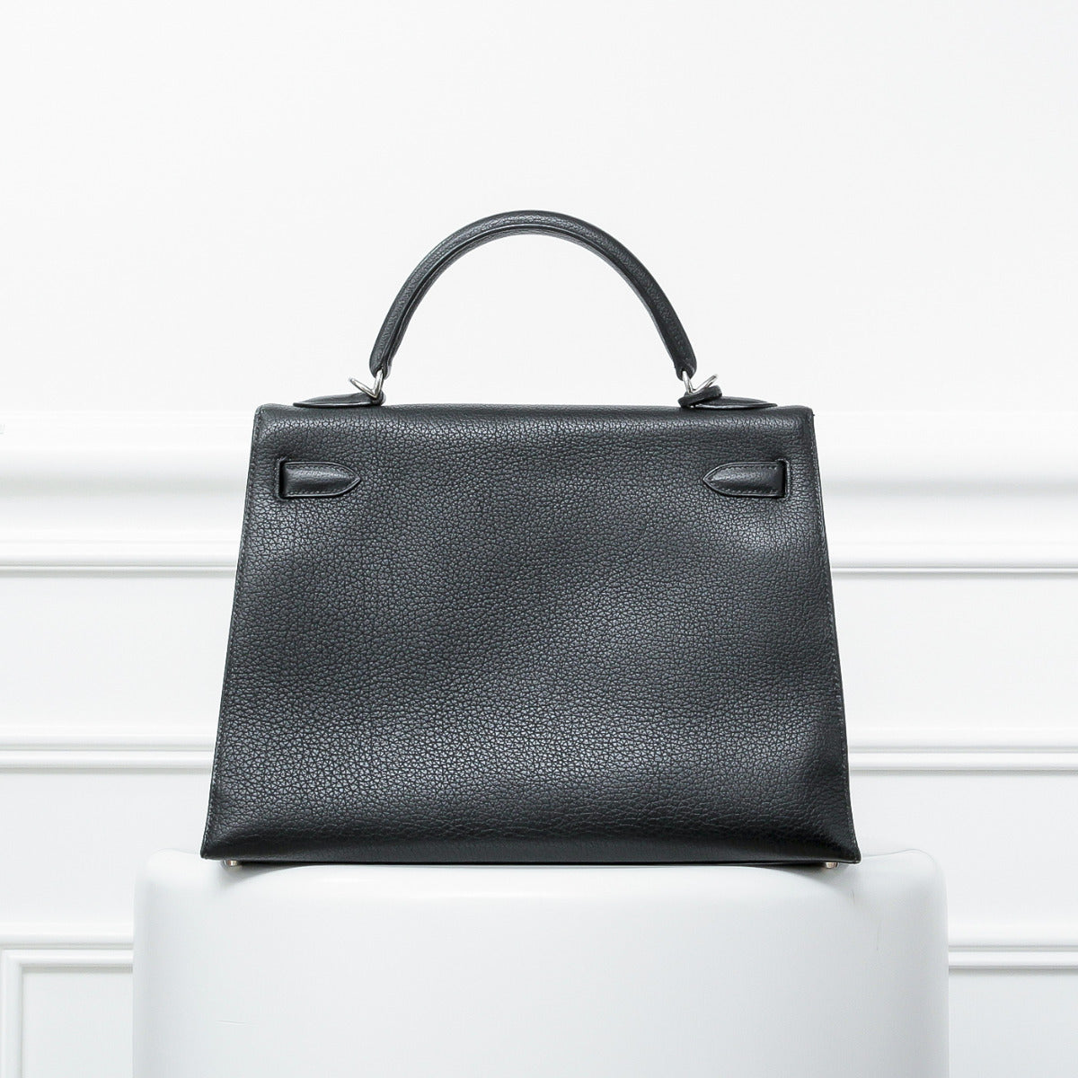 Hermes Kelly Black Sellier Togo 32 Shooting Star Bag-Hermes-THE CLOSET