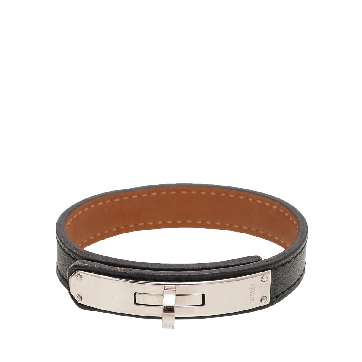 Hermes Black Kelly Single Tour Bracelet Small-Hermes-THE CLOSET