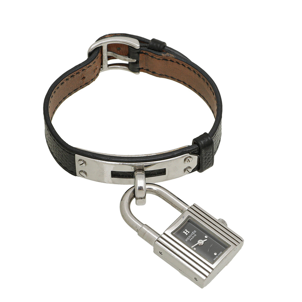 Hermes Black Kelly Watch-Hermes-THE CLOSET