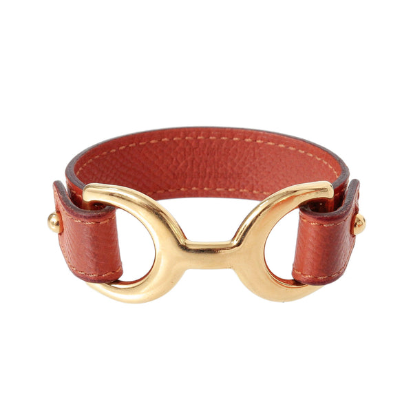 Hermes orange sales leather bracelet