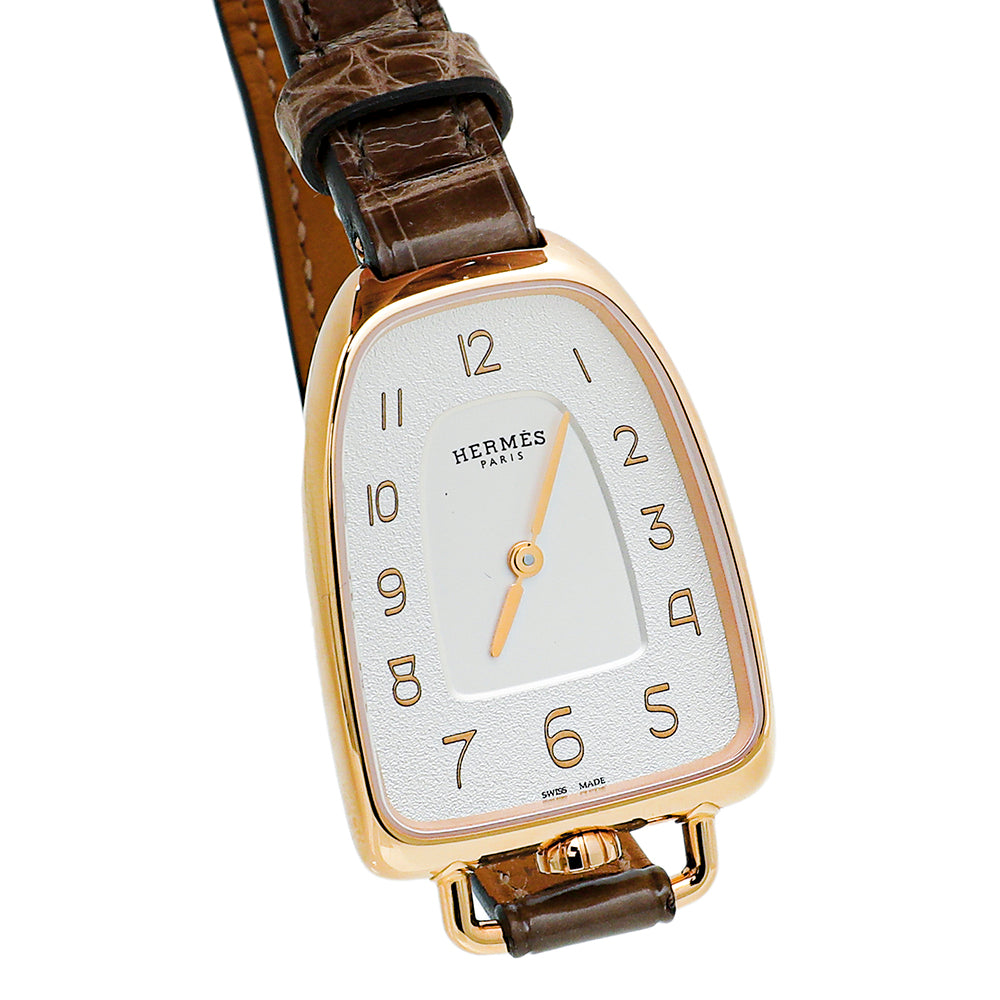 Hermes Rose Gold Galop d'Hermes 26mm watch-Hermes-THE CLOSET