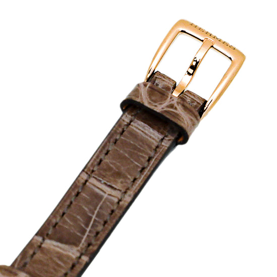 Hermes Rose Gold Galop d'Hermes 26mm watch