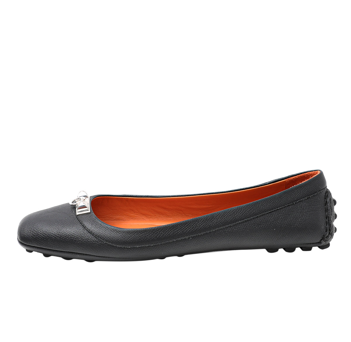 Hermes Noir Liberty Ballerina Flats 41-Hermes-THE CLOSET