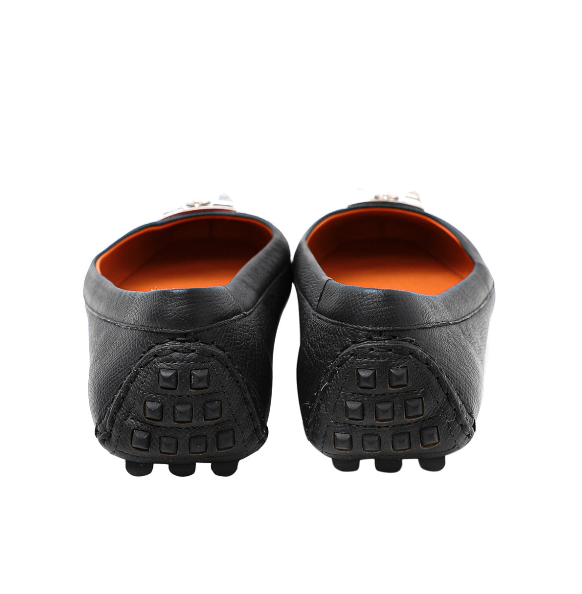 Hermes Noir Liberty Ballerina Flats 41-Hermes-THE CLOSET