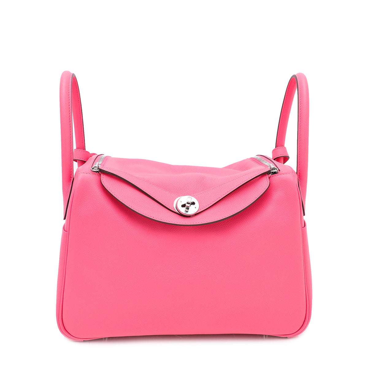 Hermes Rose Azalee Evercolor Lindy 30 Bag-Hermes-THE CLOSET