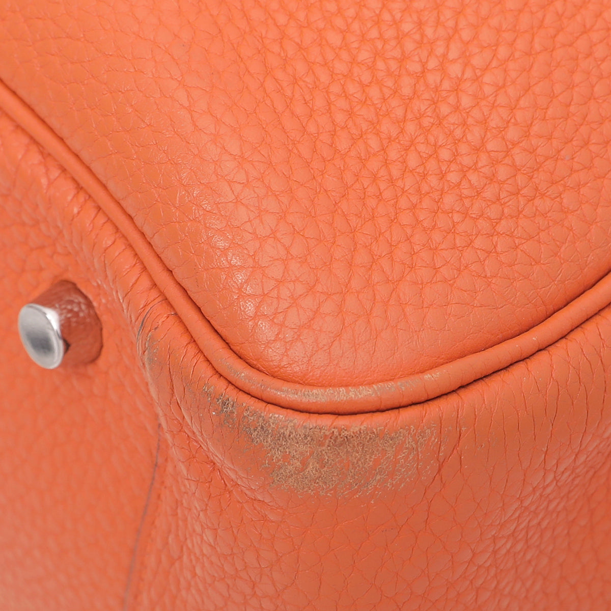 Hermes Orange Clemence Lindy 34 Bag-Hermes-THE CLOSET