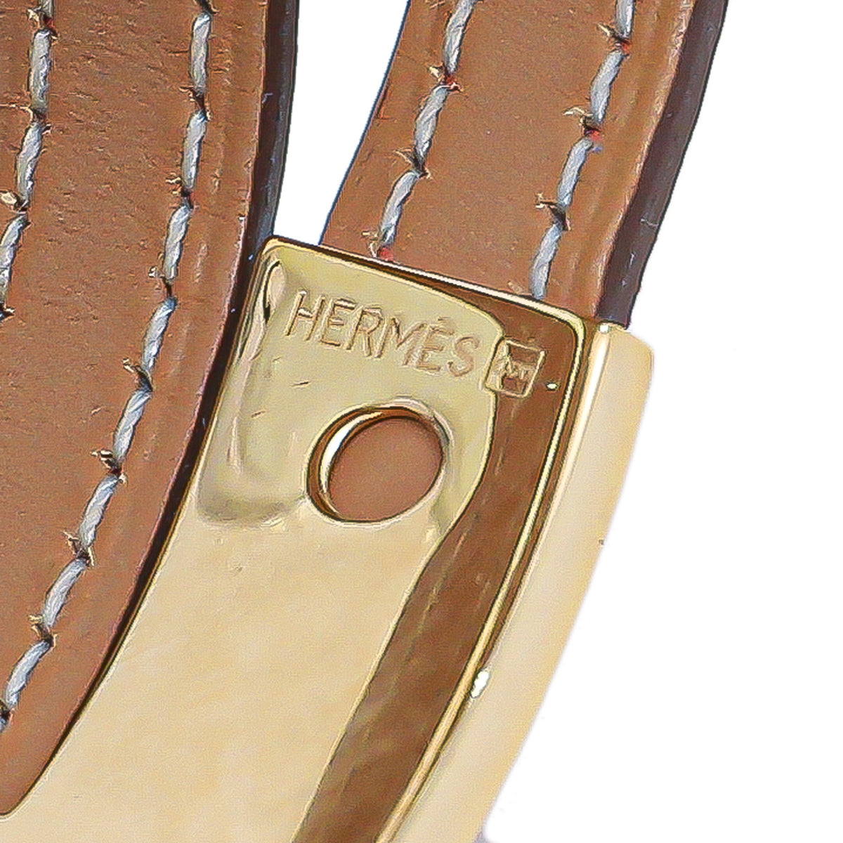 Hermes Orange Men's Brushed Bracelet-Hermes-THE CLOSET