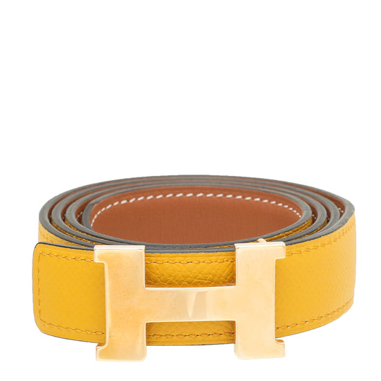 Hermes Bicolor Mini Constance Reversible Buckle Belt