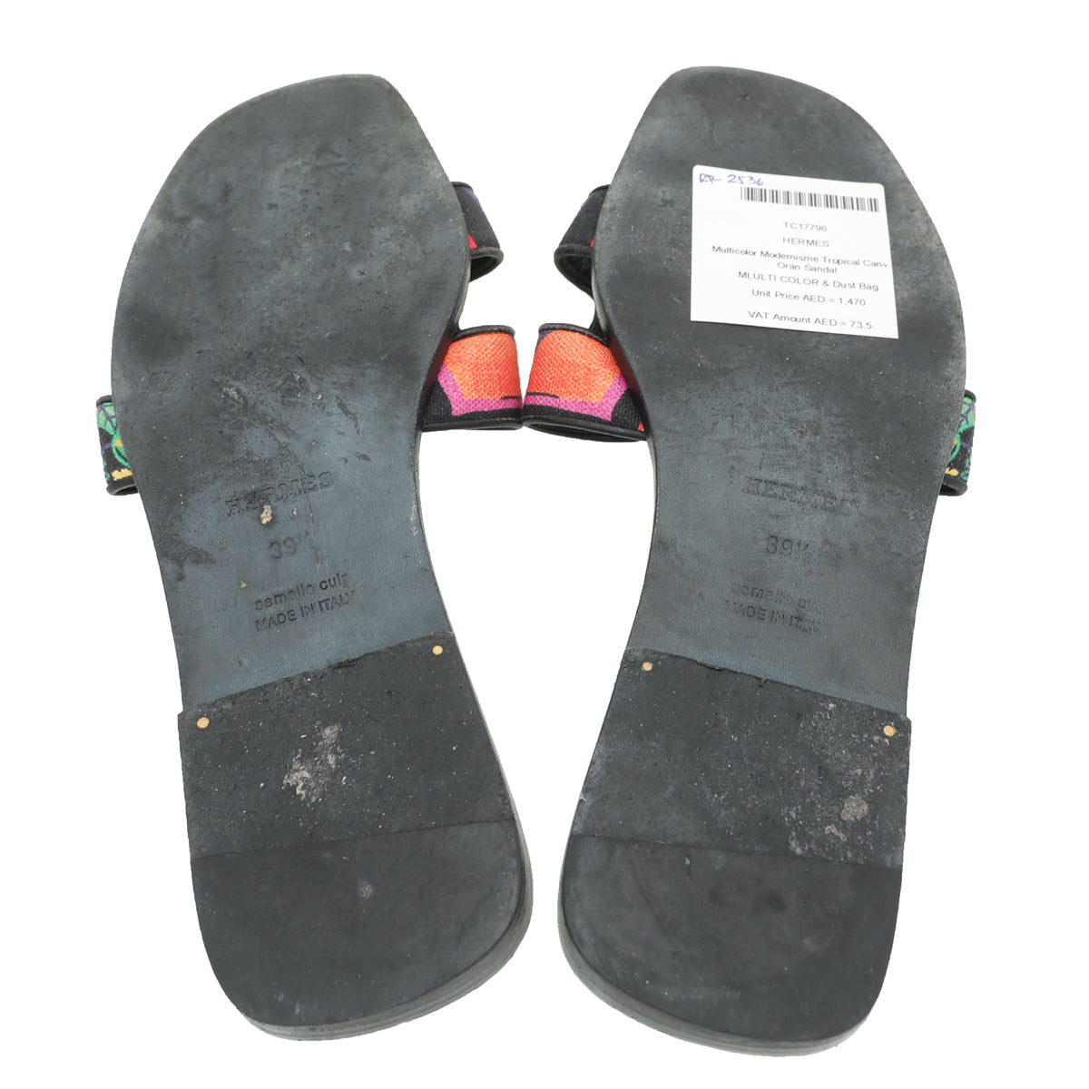 Hermes Multicolor Modernisme Tropical Oran Sandal 39.5-Hermes-THE CLOSET