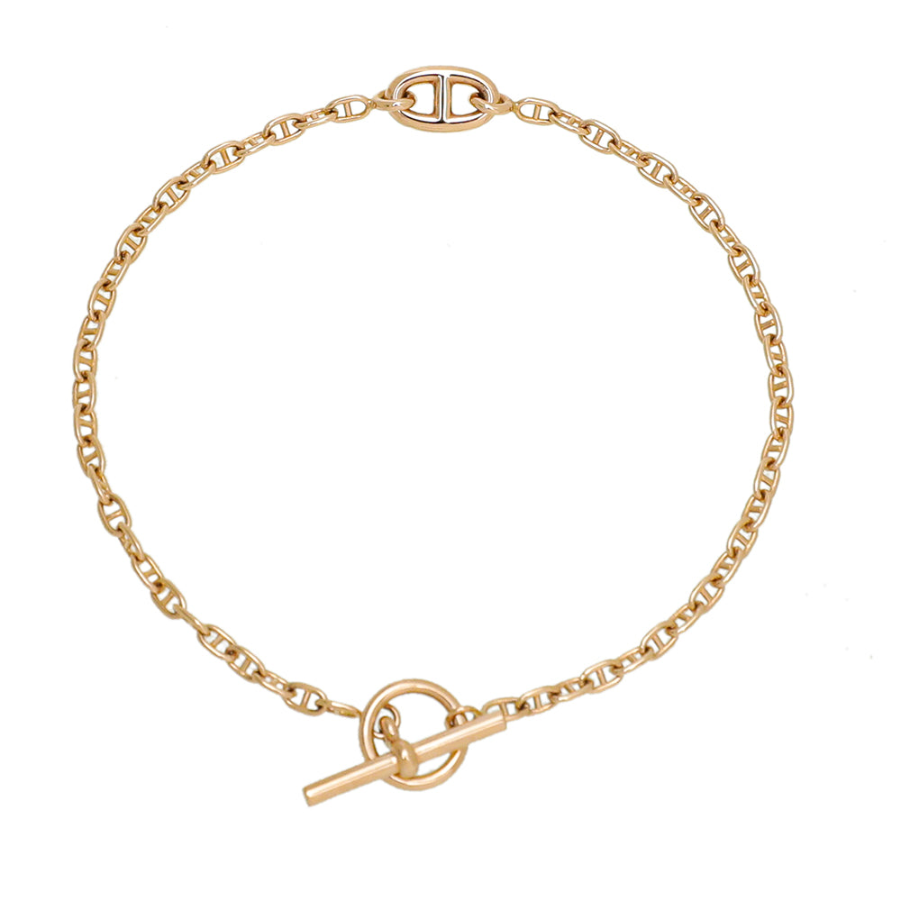 Hermes 18K Rose Gold New Farandole Very Small Bracelet