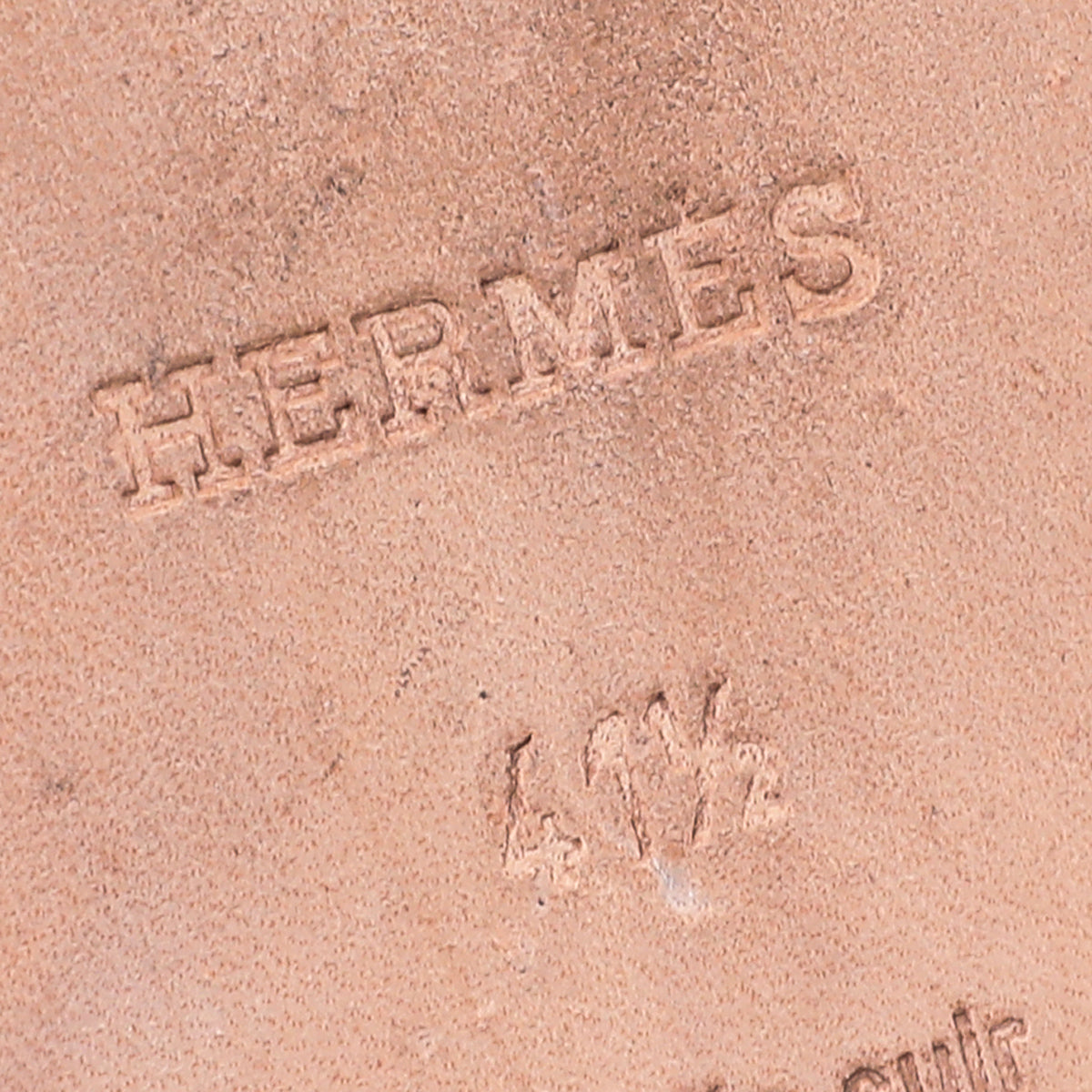 Hermes Gold Oran Box Flat Sandals 41.5