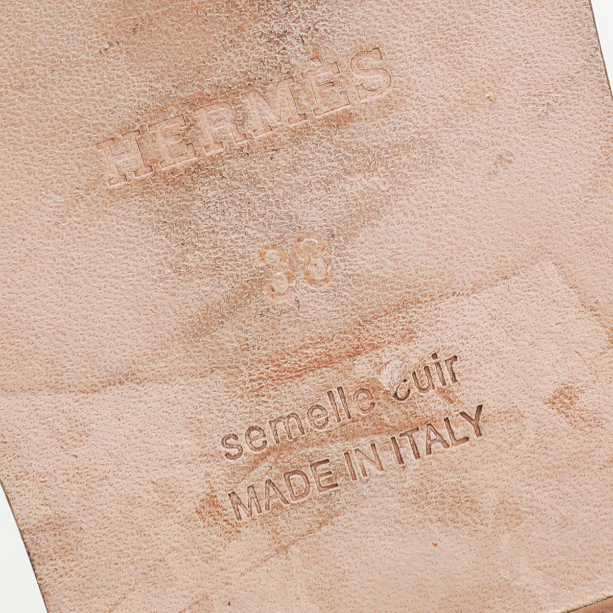 Hermes Gold Oran Sandal 38-Hermes-THE CLOSET