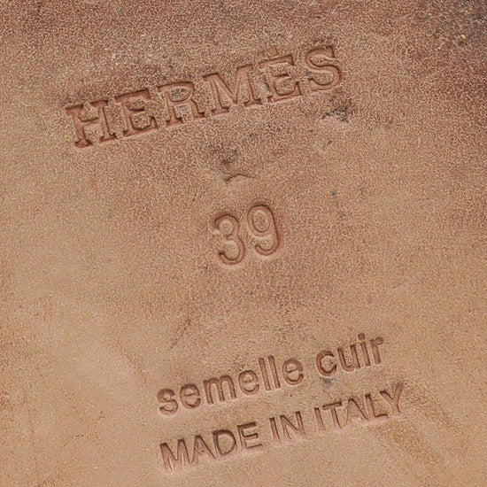 Hermes Oran Sandals Beige Crin Ostrich 37 in 2023