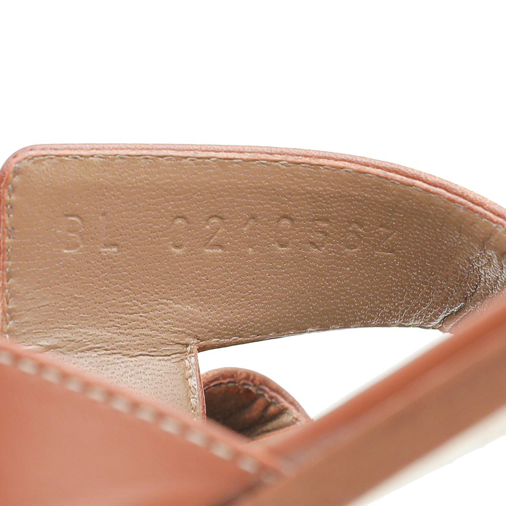 Hermes Gold Oran Sandals 37-Hermes-THE CLOSET