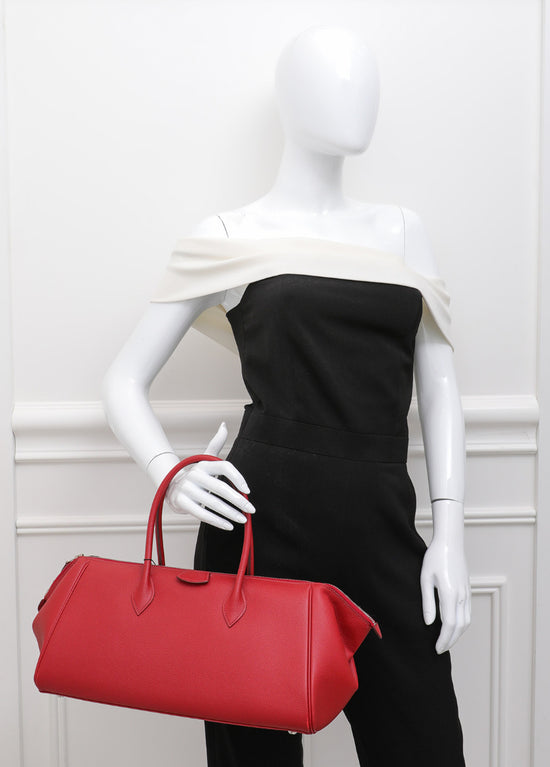 Hermes Rouge Grenat Paris Bombay bag 35 – The Closet