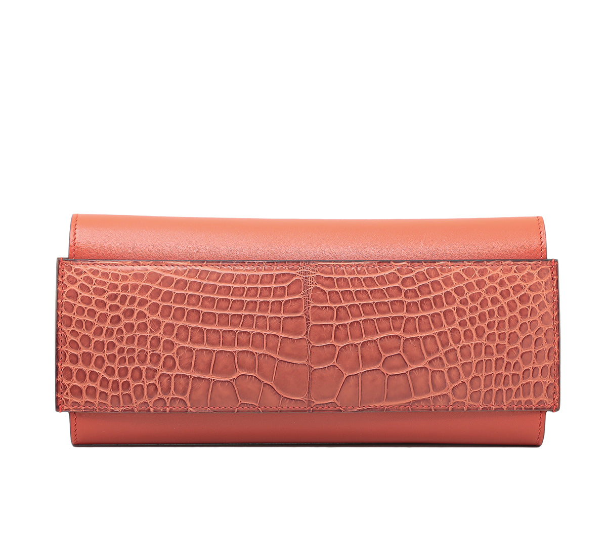 Hermes Sanguine Alligator Passant Evercolor Wallet-Hermes-THE CLOSET