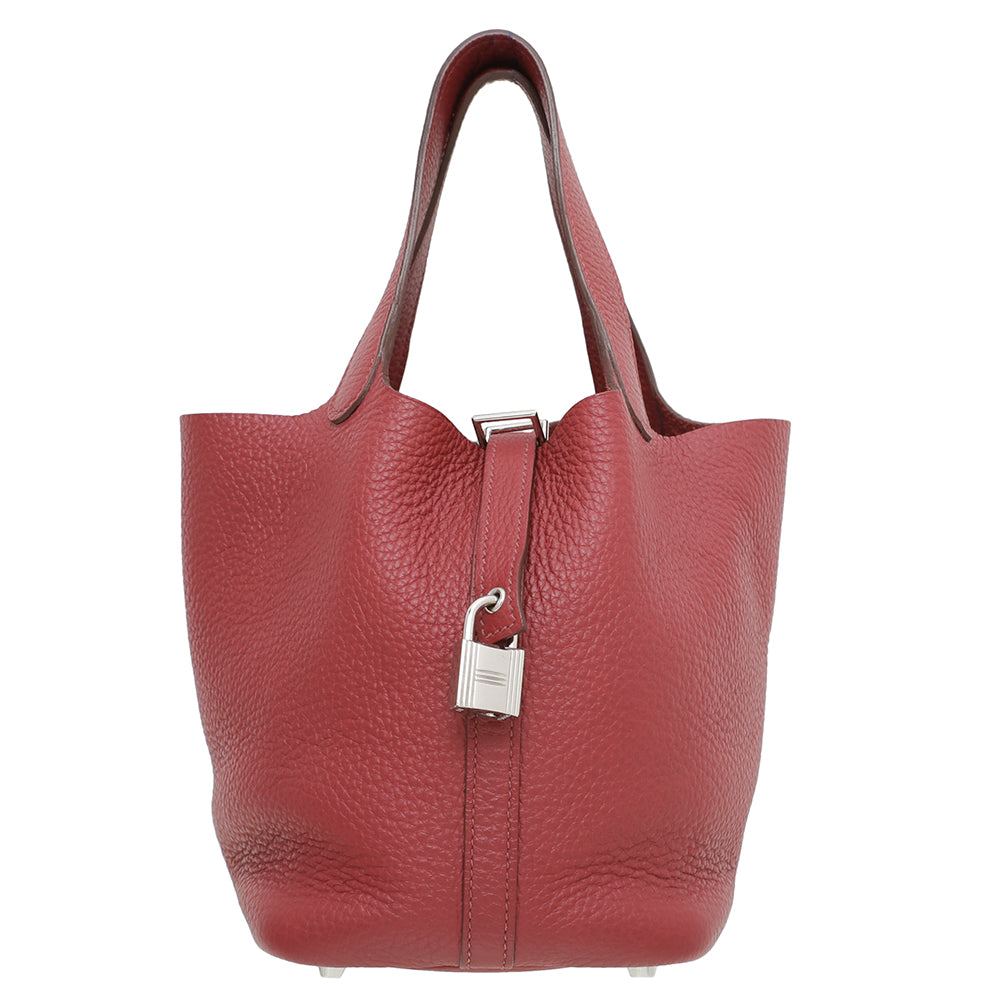 Hermes Rouge VIF Picotin 18 Bag-Hermes-THE CLOSET
