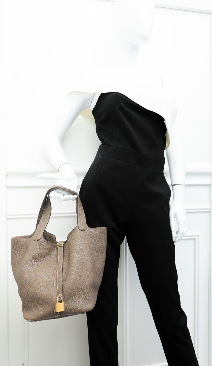 Hermes Etoupe Picotin 22 Bag-Hermes-THE CLOSET