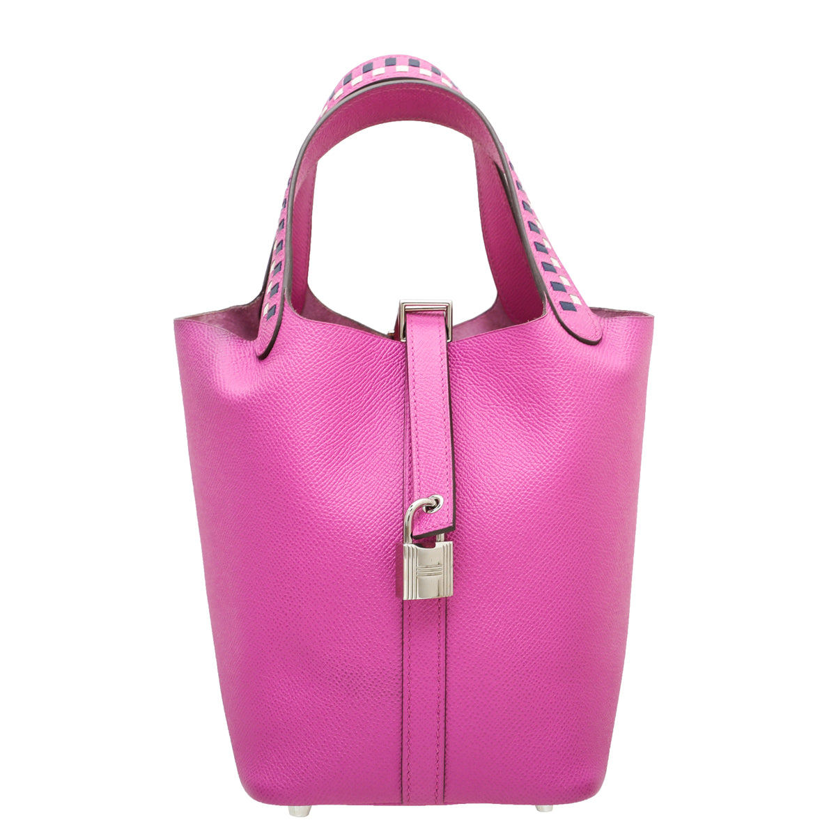 Hermes Bicolor Picotin Lock 18 Tressage De Cuir Bag-Hermes-THE CLOSET