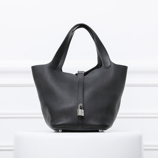 Hermes Black Picotin Bag