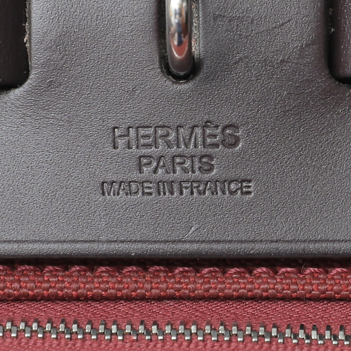 Hermes Brown Herbag PM Rouge H Bag-Hermes-THE CLOSET