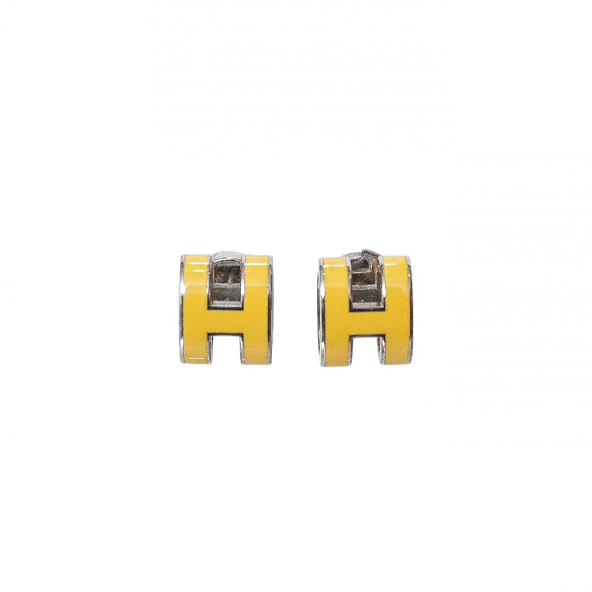 Hermes Yellow Pop H Earrings