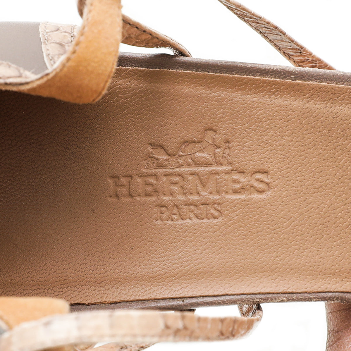 Hermes Bicolor Python Ankle Strap Sandal 38