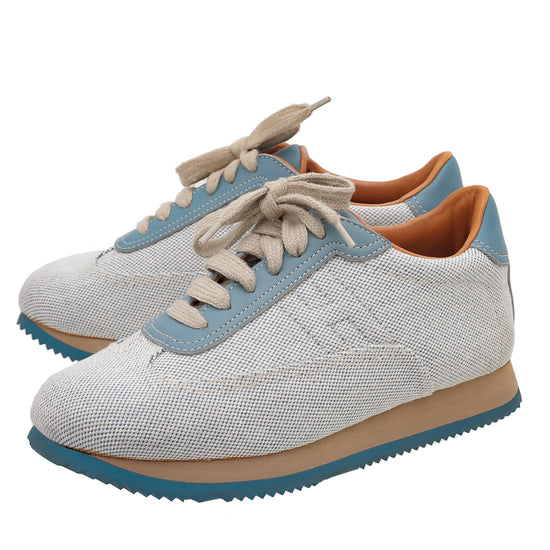 Hermes Tricolor Quick Sneakers 37