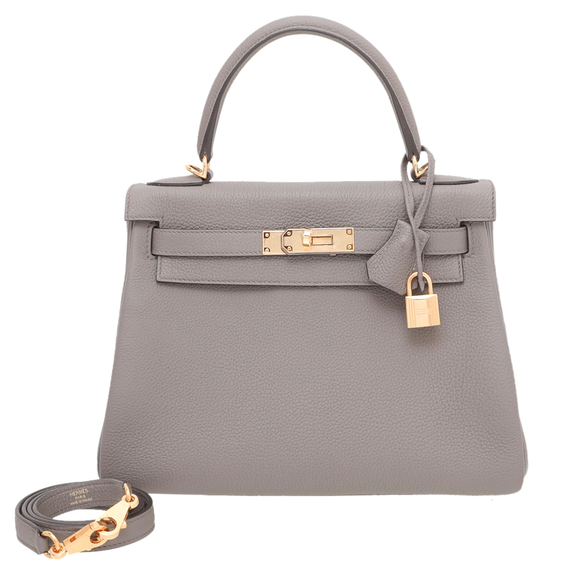 Hermes Etain Togo Etourne Kelly 28 Bag-Hermes-THE CLOSET