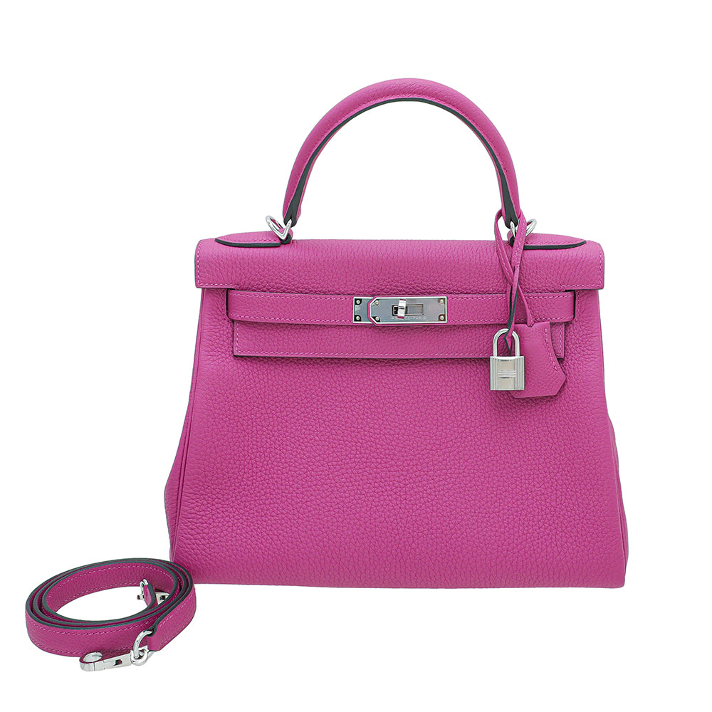 Hermes Rose Pourpre Retourne Kelly 28 Bag-Hermes-THE CLOSET