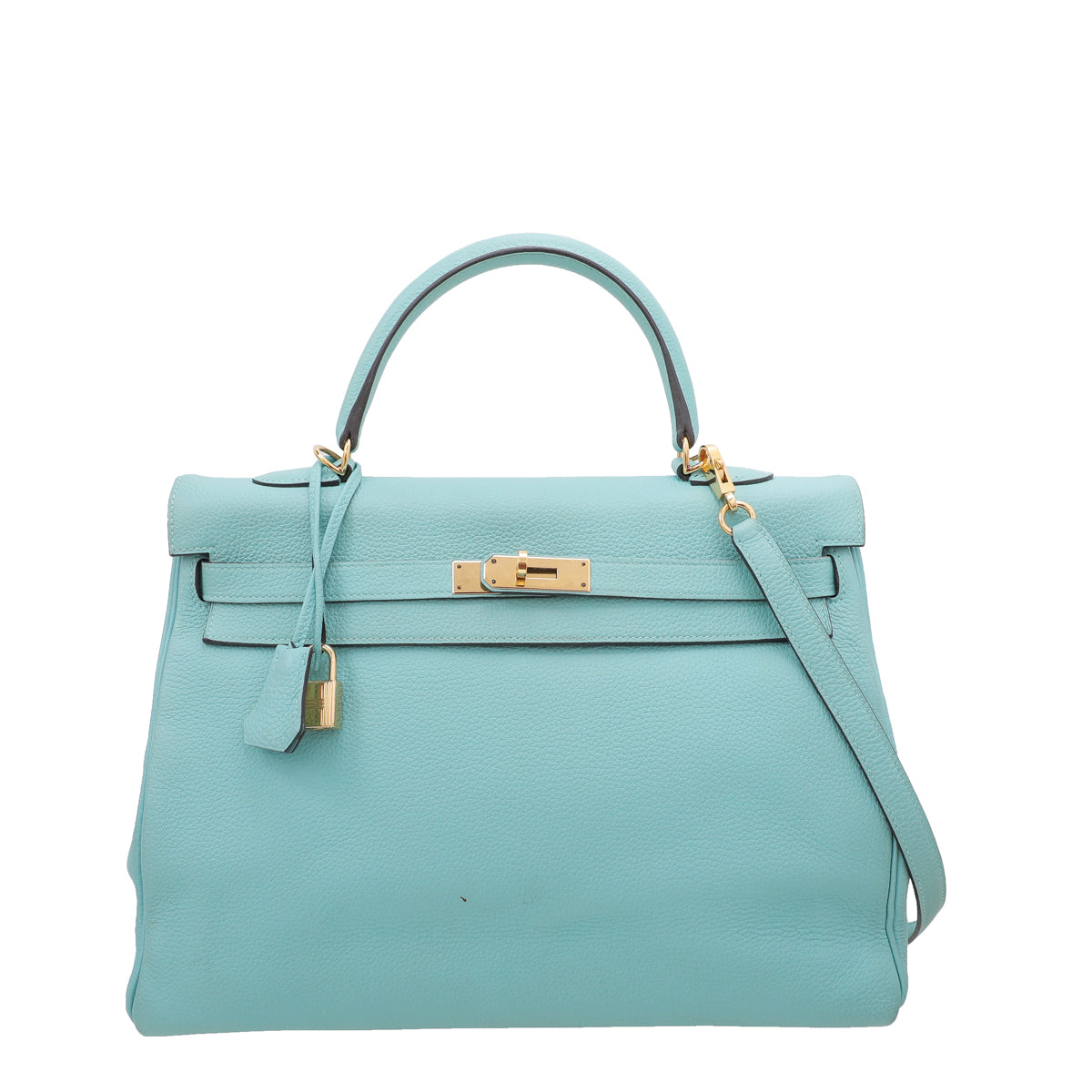 Hermes Bleu Atoll Retourne Kelly 35 Bag-Hermes-THE CLOSET