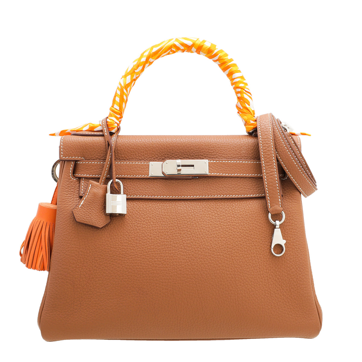 Hermes Gold Retourne Kelly W- 2 Carmen Charm and Twilly-Hermes-THE CLOSET