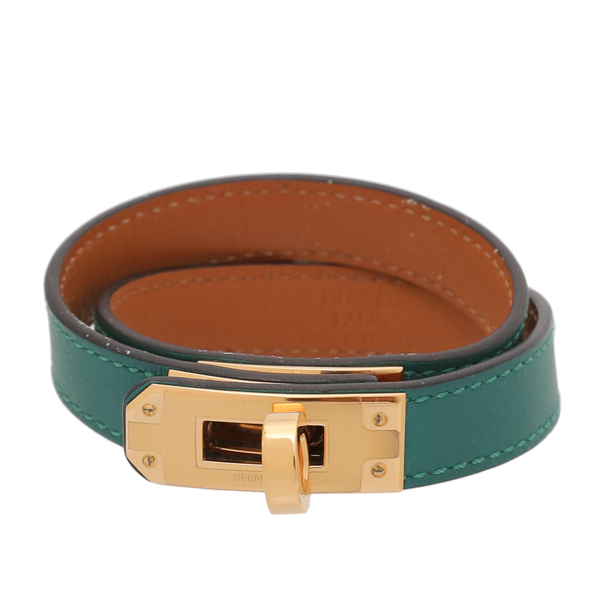 Hermes Blue Sapphire Rivale Double Tour Bracelet Small-Hermes-THE CLOSET