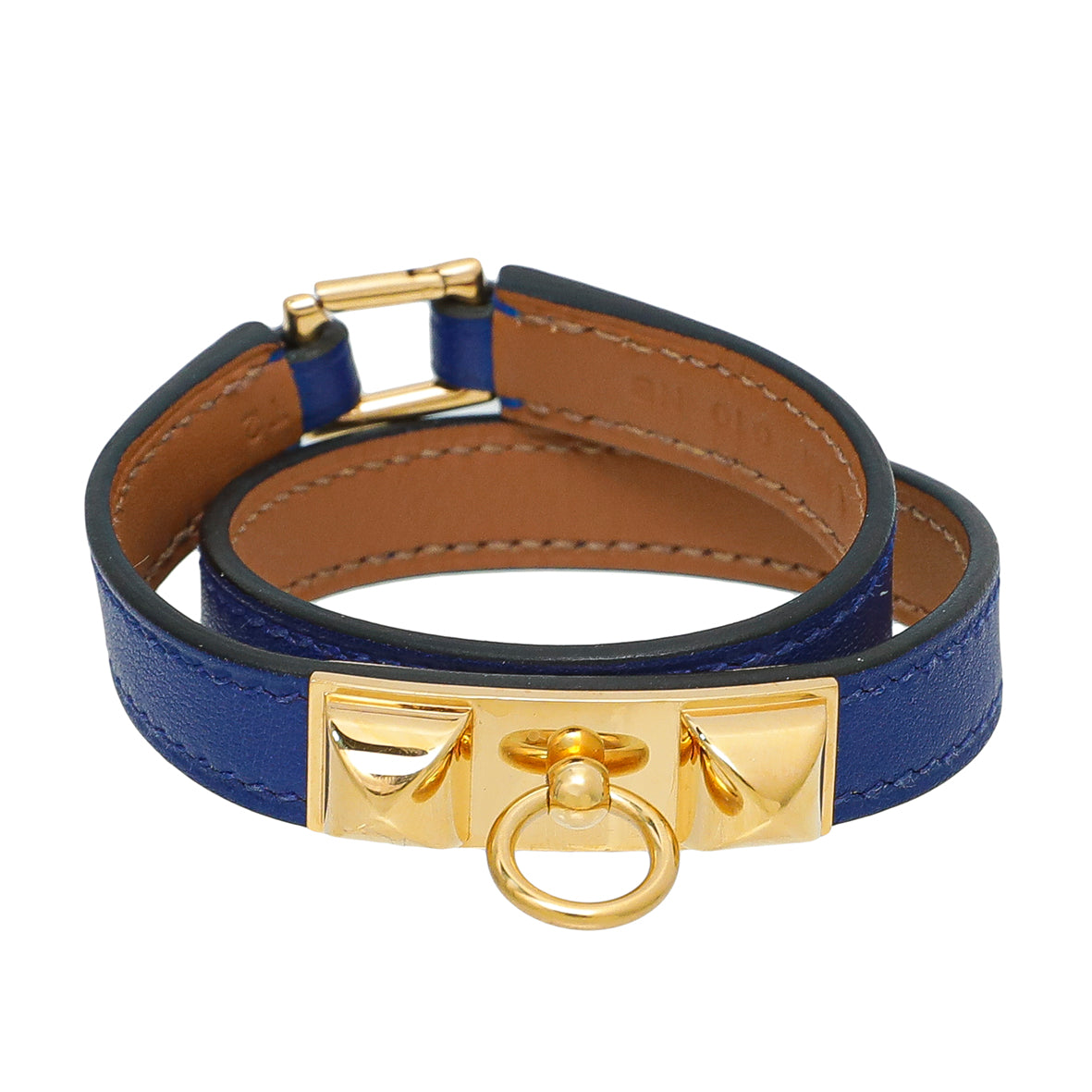 Hermes Blue Violet Rivale Double Tour Bracelet-Hermes-THE CLOSET