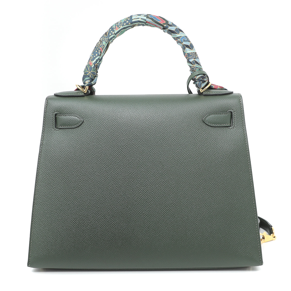 Hermes Vert Anglais Kelly Sellier Bag W- Hermes Scarf-Hermes-THE CLOSET